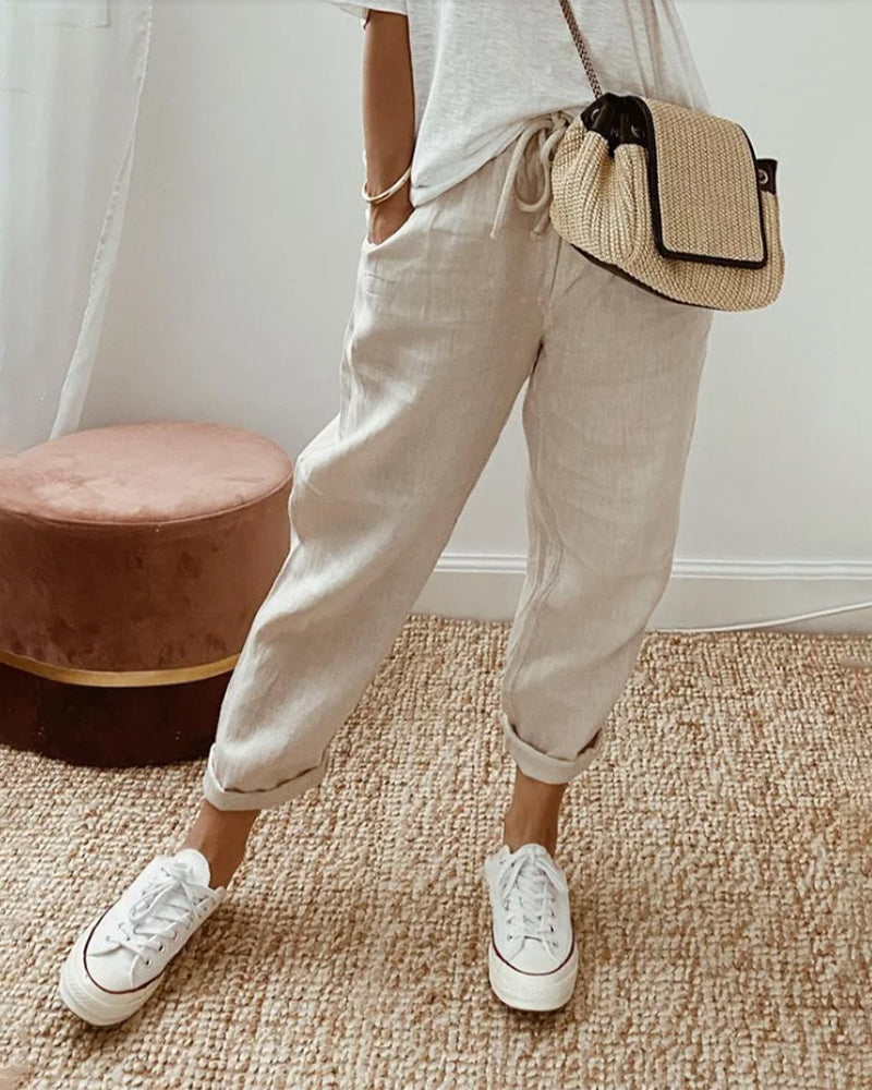 Mel - Pantalones de Verano de Estilo Moderno