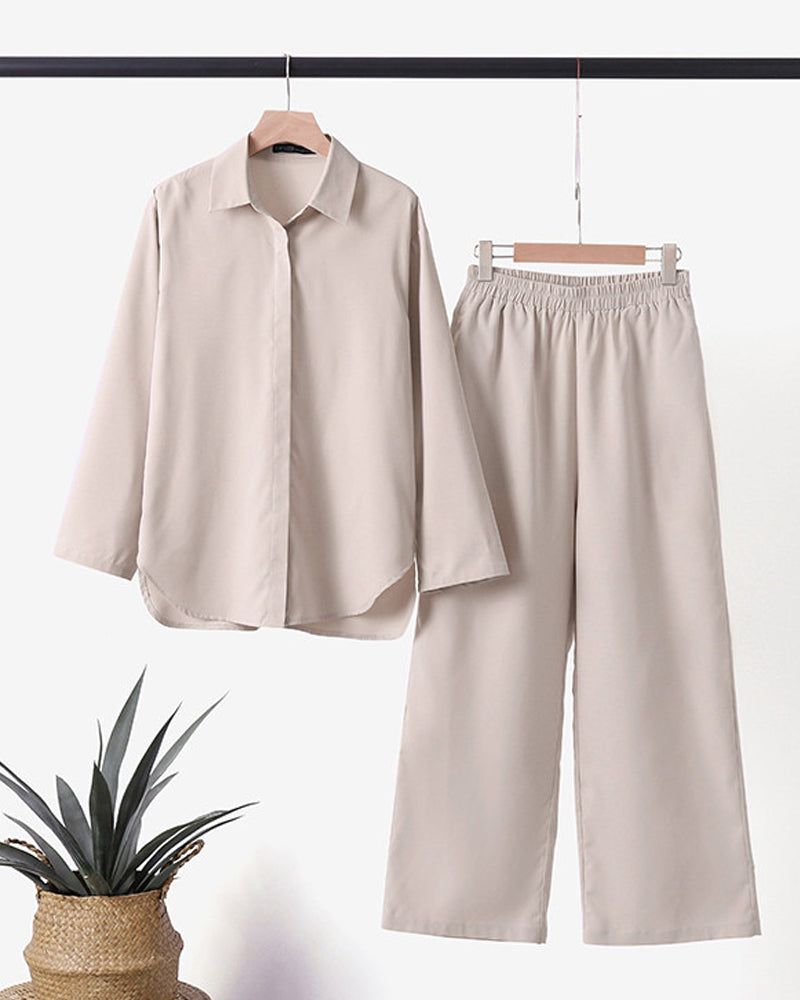 Beth - Conjunto de Verano para Mujer con Bolsillos y Manga Corta