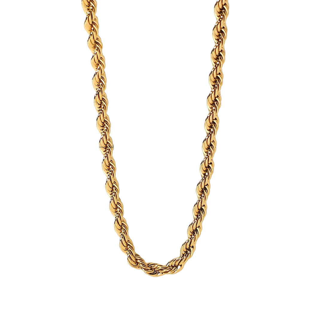 Isla – Collar de cadena ondulada con efecto retorcido