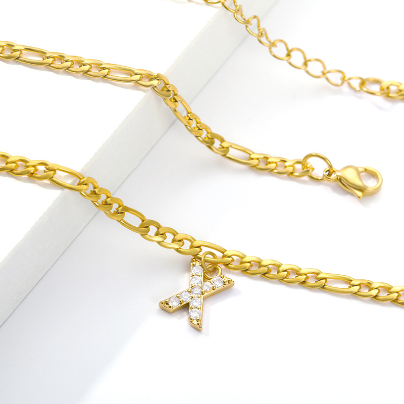 Tobillo con Inicial - Pulsera de tobillo con su inicial