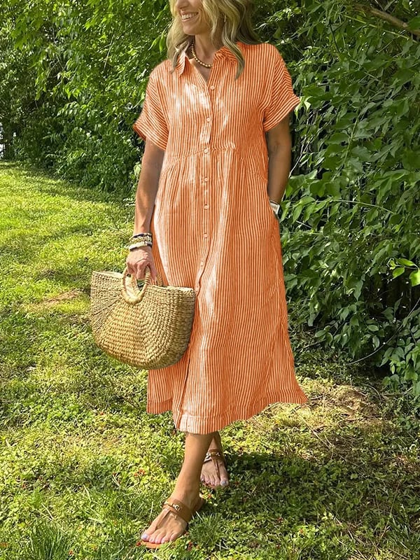Corinne – Elegante vestido camisero para dama