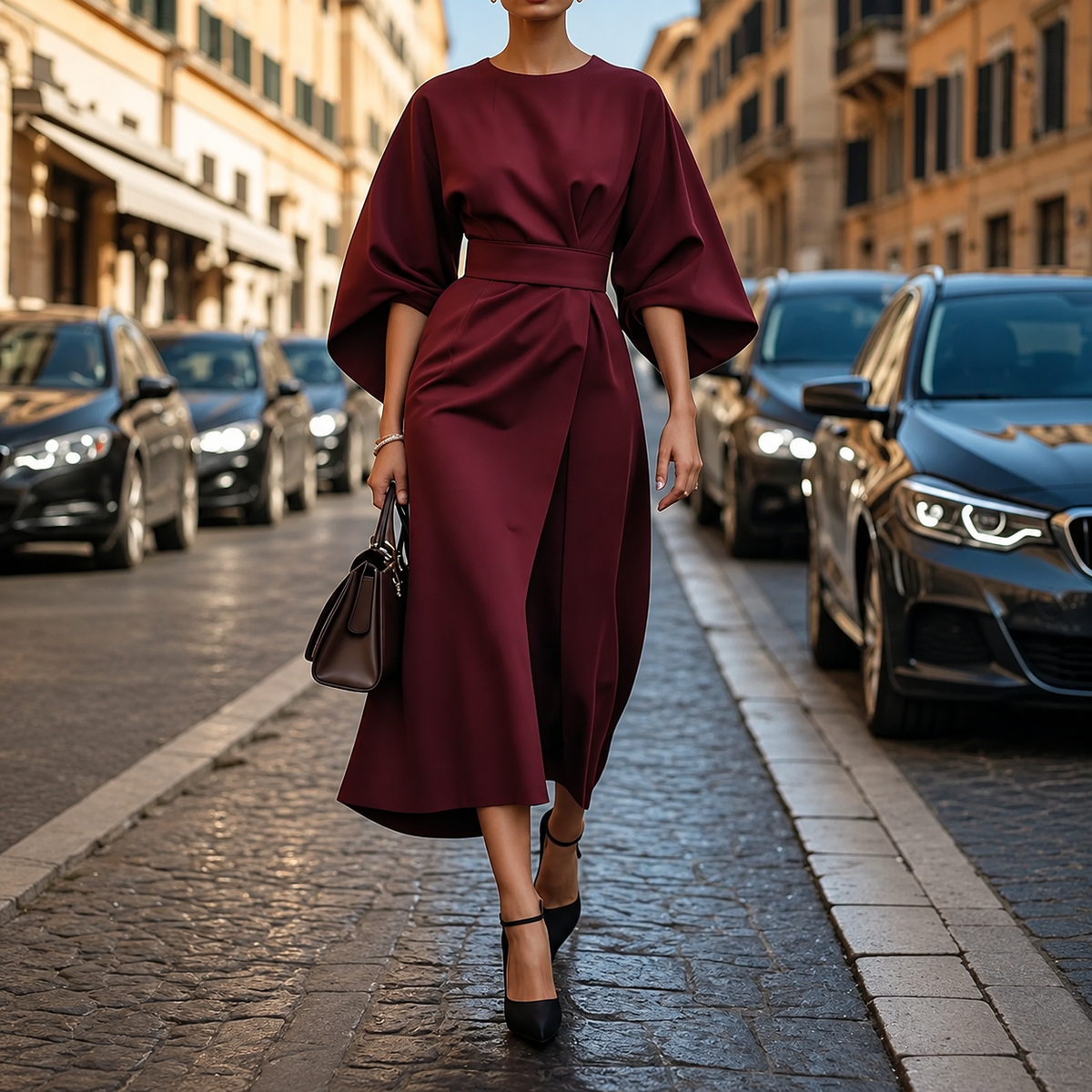 Clare - Maxi Vestido con Cordón en la Cintura