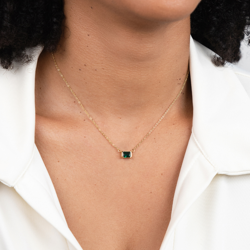 Moni – Collar de Esmeralda Verde