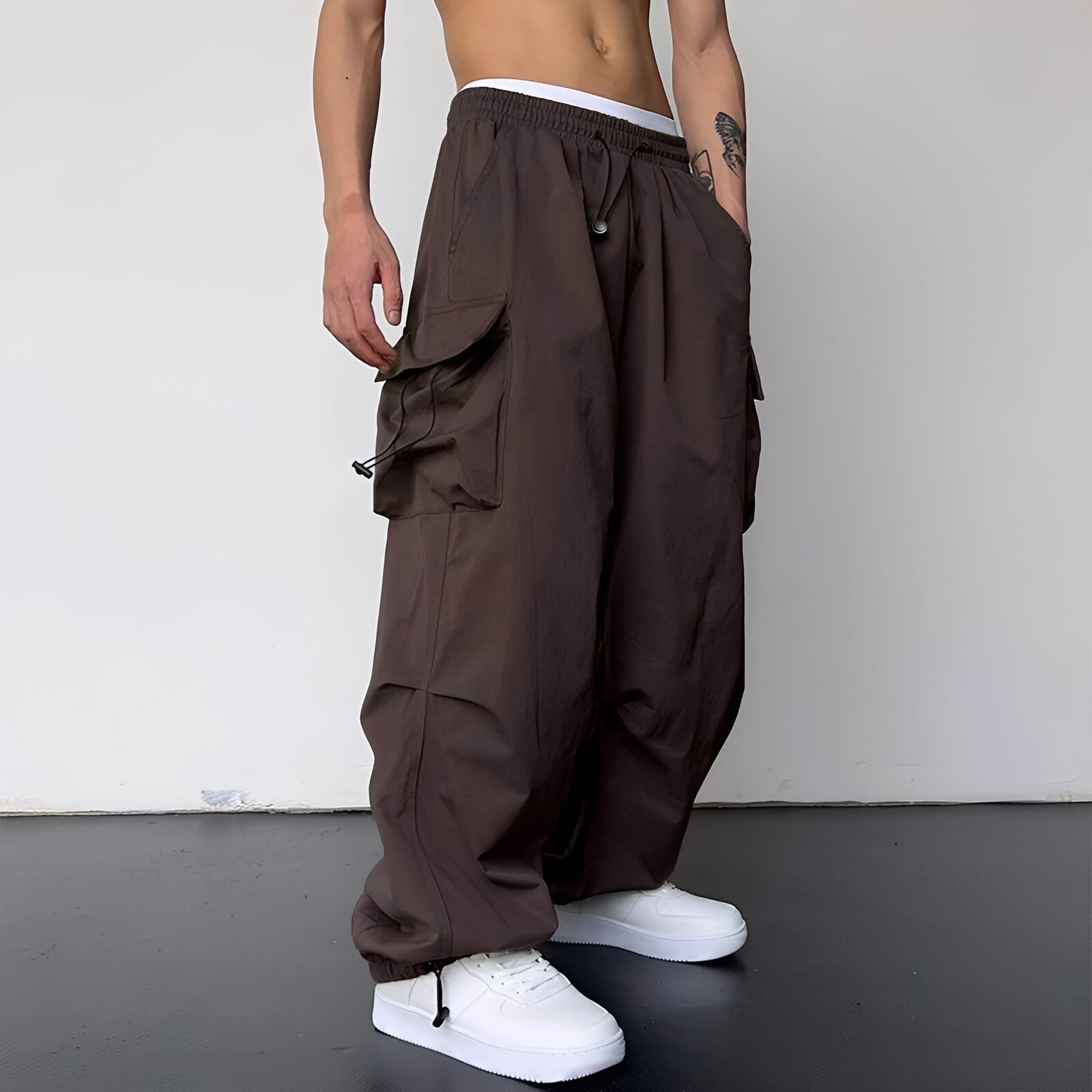 Kaleb - Pantalones cargo baggy de moda para hombres