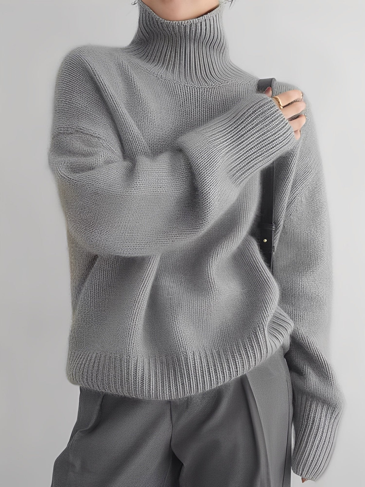Yvette – Pullover con cuello alto para mujeres