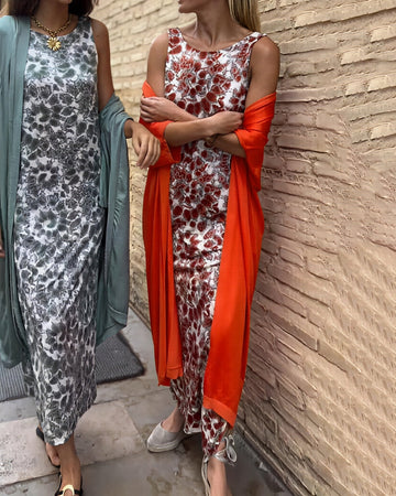 Sophia - Maxivestido para dama con diseño estampado
