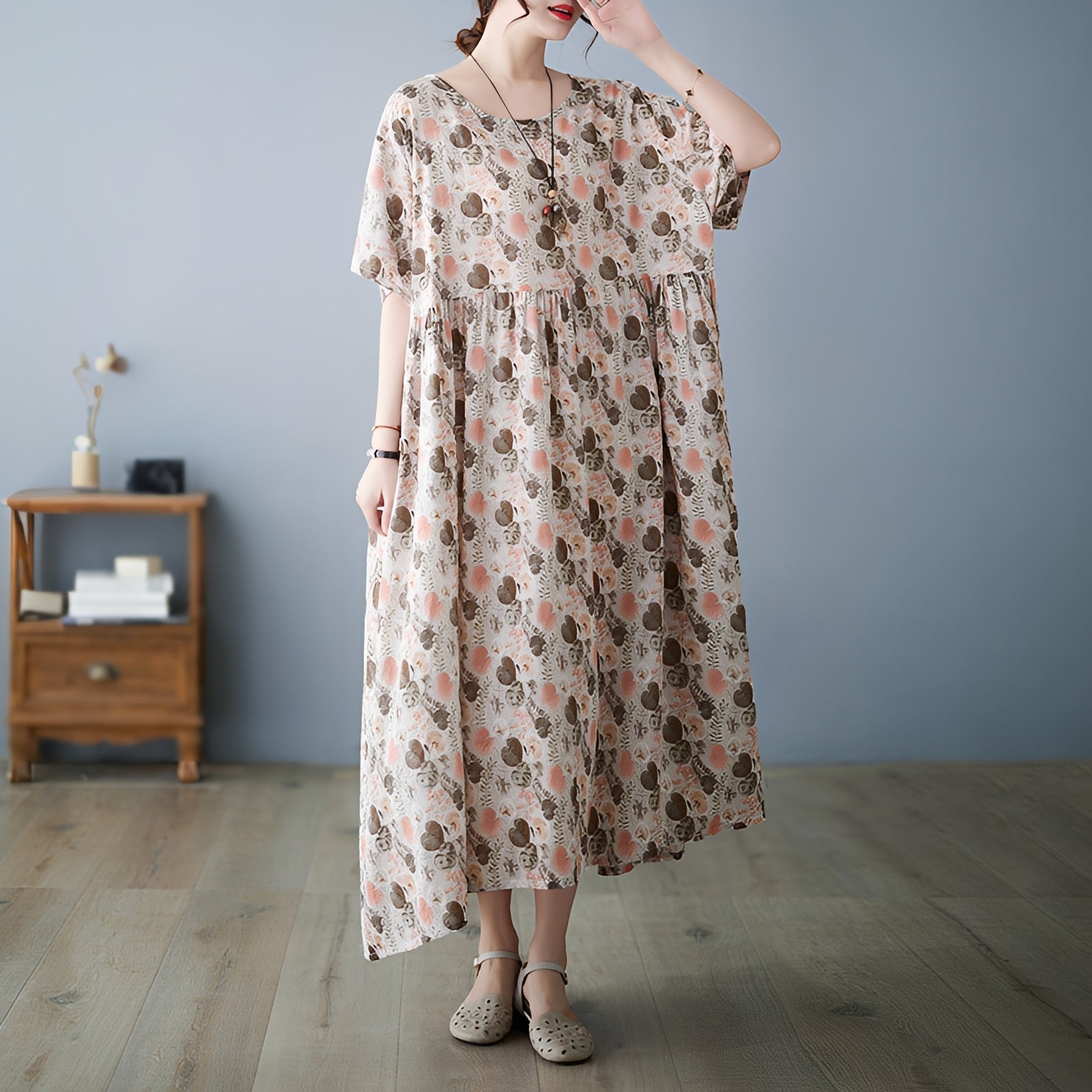 Bonnie - Vestido elegante de corte holgado para damas