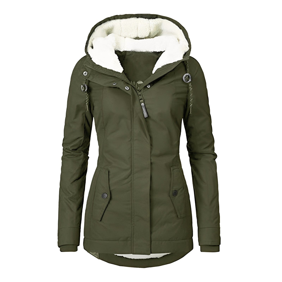 Earleen - Chaqueta cómoda y cálida con capucha