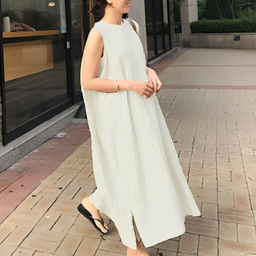 Carly - Elegante vestido plisado sin mangas para mujeres