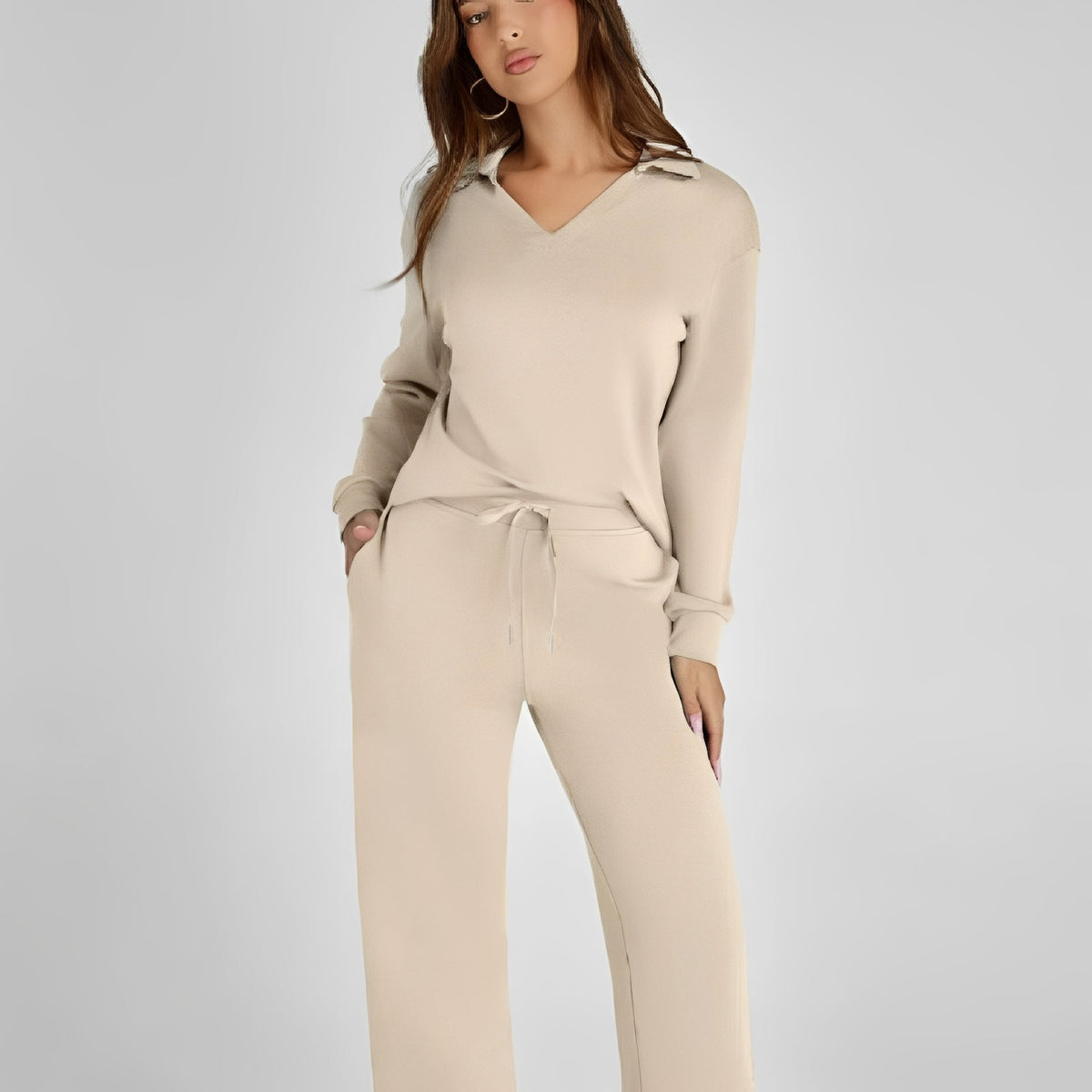 Carmena - Conjunto de pantalones cómodo y cálido