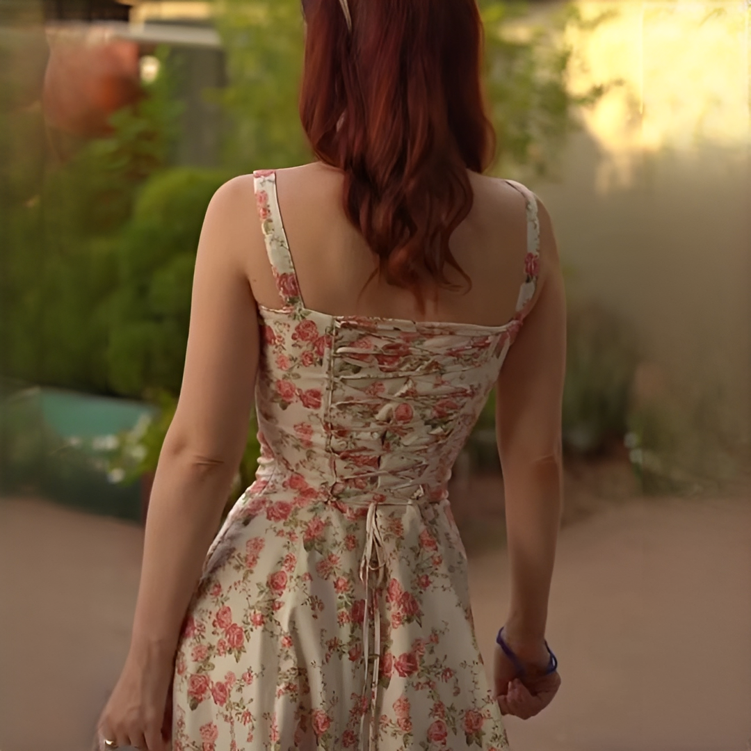 Quinny - Vestido midi con estampado floral