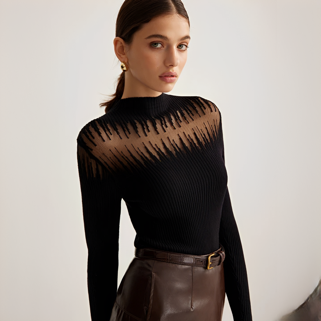 Tania - Blusa de Manga Larga con Estilo