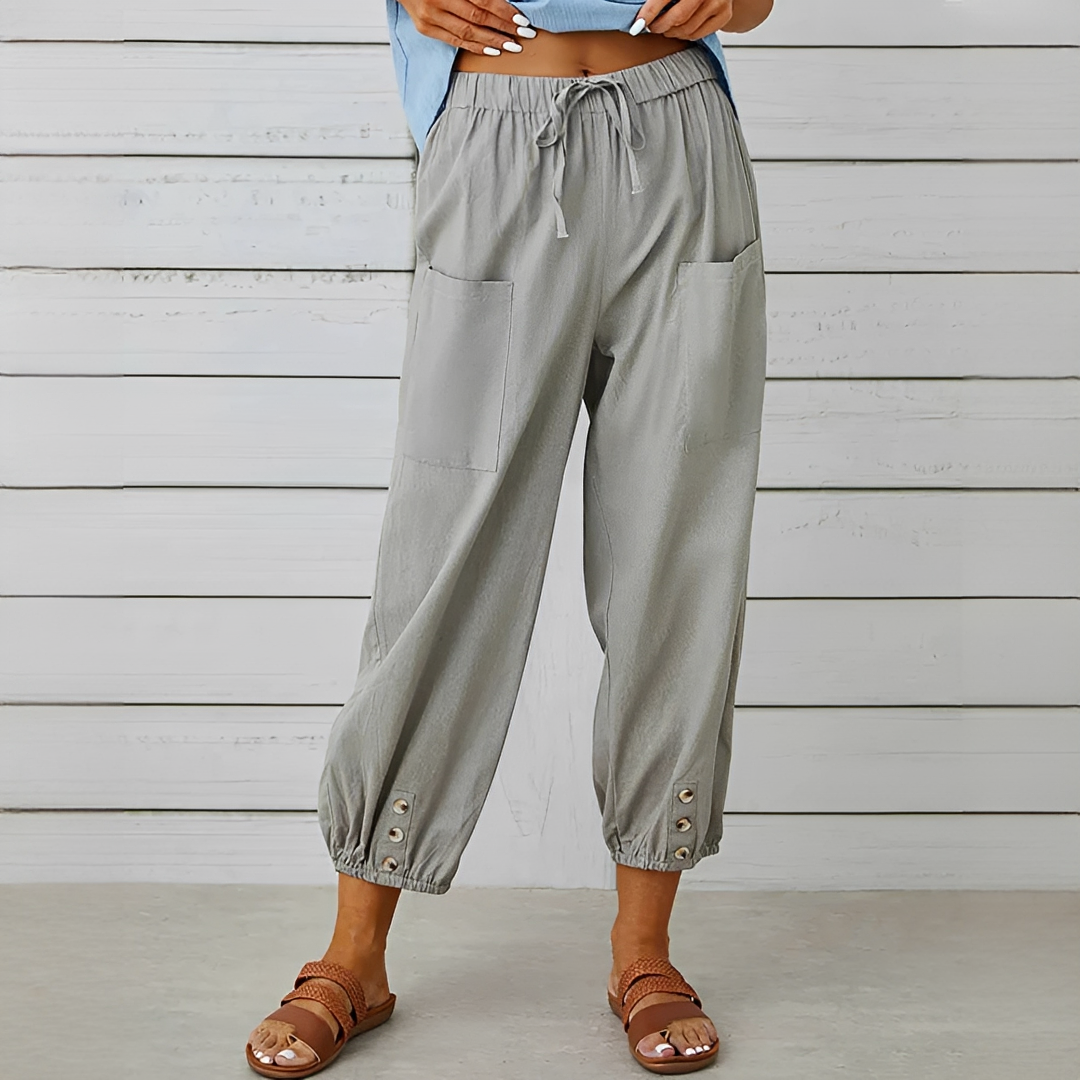 Scarlett - Pantalones Cómodos con Cordón