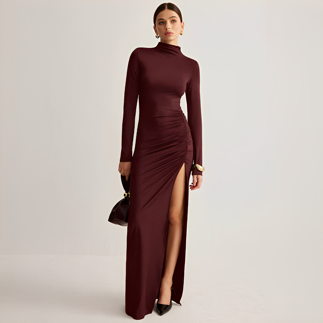 Marian - Vestido Maxi Elegante con Abertura