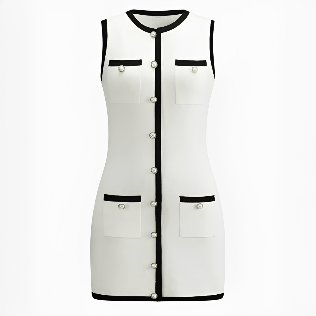 Delilah - Vestido chic corto y sin mangas