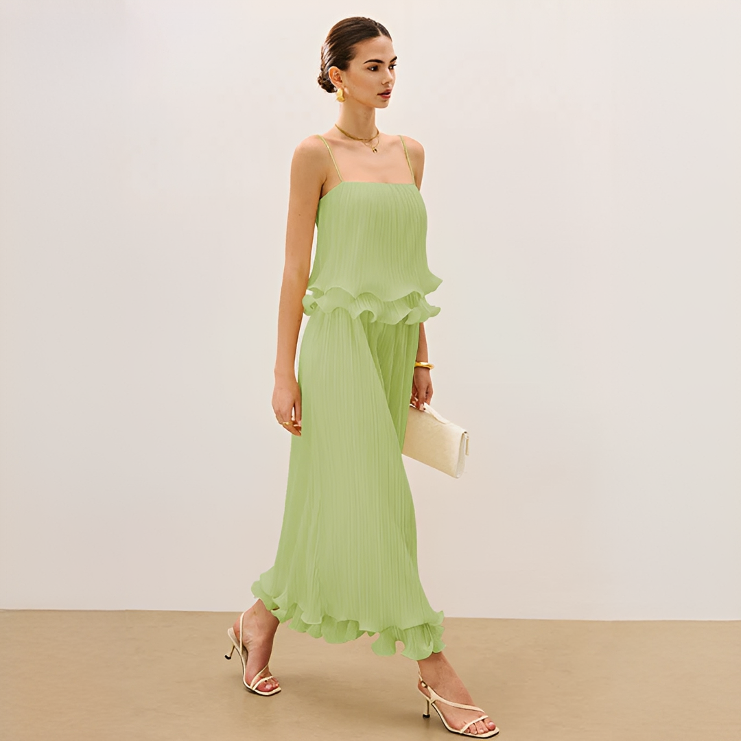 Daphne - Conjunto de Falda Elegante Plisada