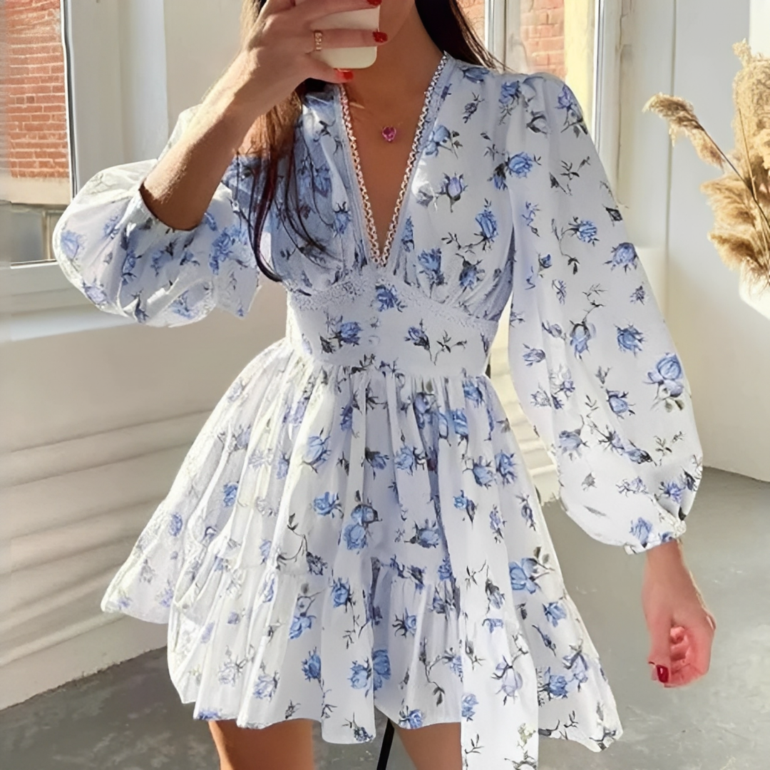 Jessamin - Vestido de verano elegante con estampado floral para mujer