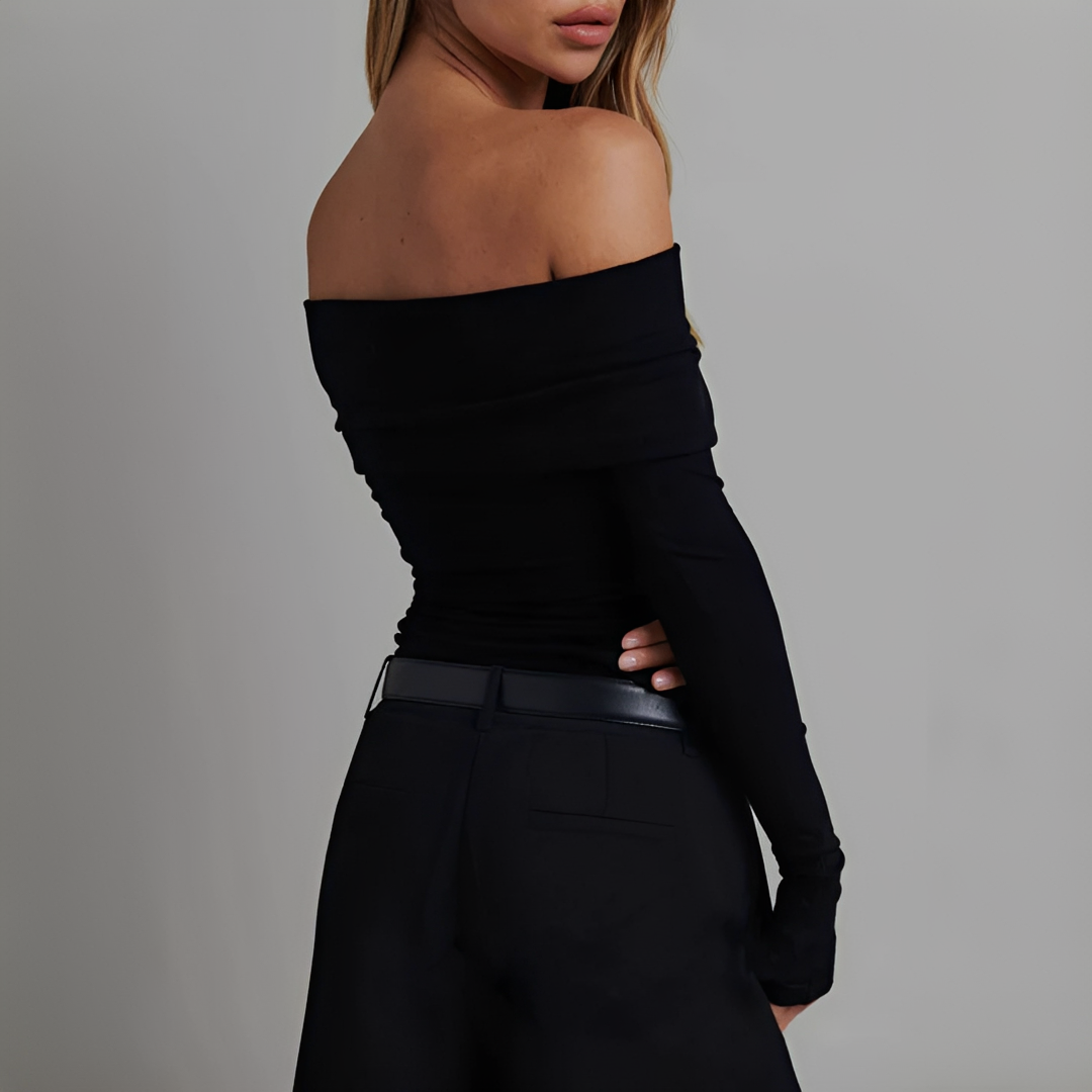 Kathryn - Blusa Elegante sin Hombros