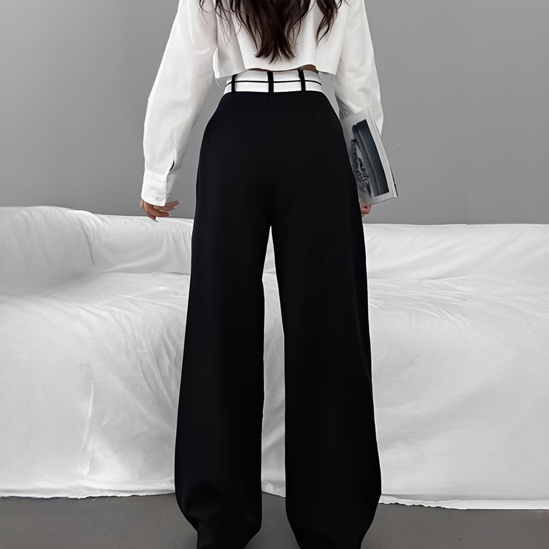 Aurilla - Pantalones elegantes de pierna ancha
