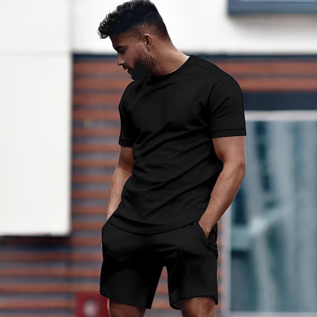 Drake - Conjunto camiseta y pantalón corto para hombre - para los días cálidos