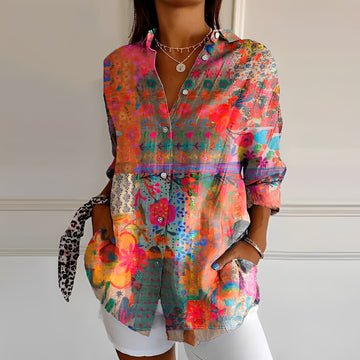 Anna - Blusa elegante con estampado