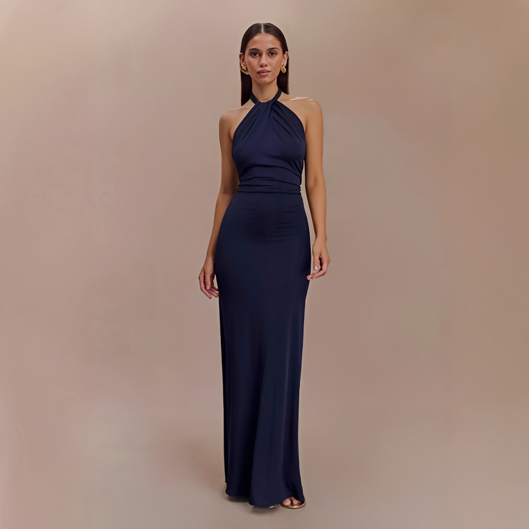 Mabel - Vestido Largo Sofisticado sin Espalda