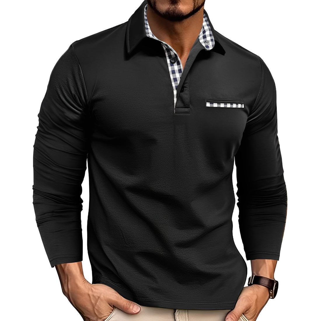 Charel - Camiseta de manga larga robusta