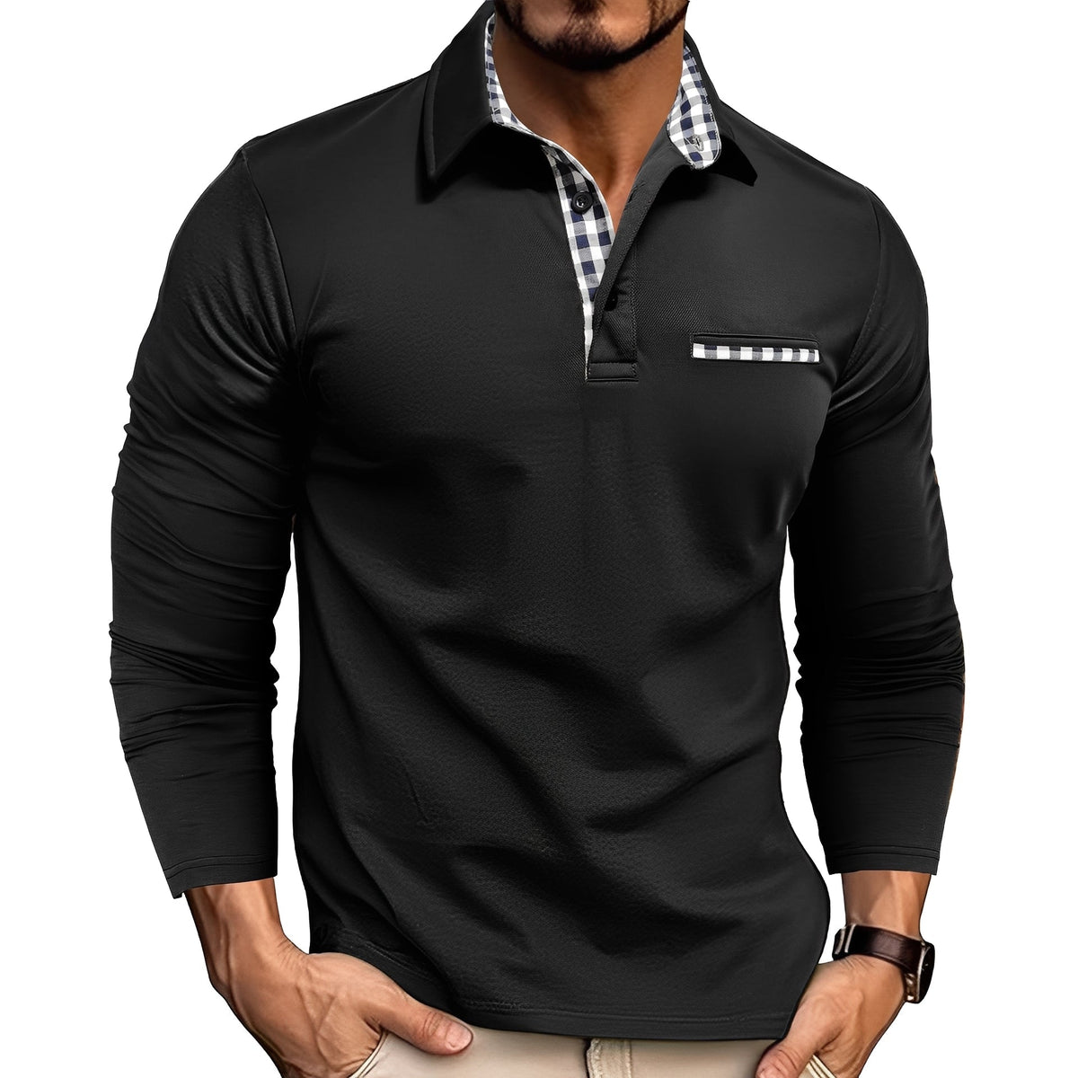 Charel - Camiseta de manga larga robusta