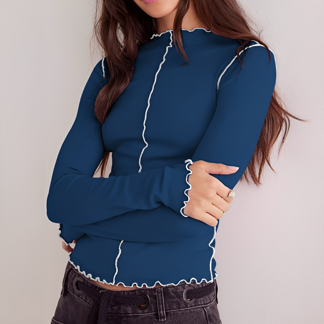 Shania - Blusa Cómoda de Manga Larga