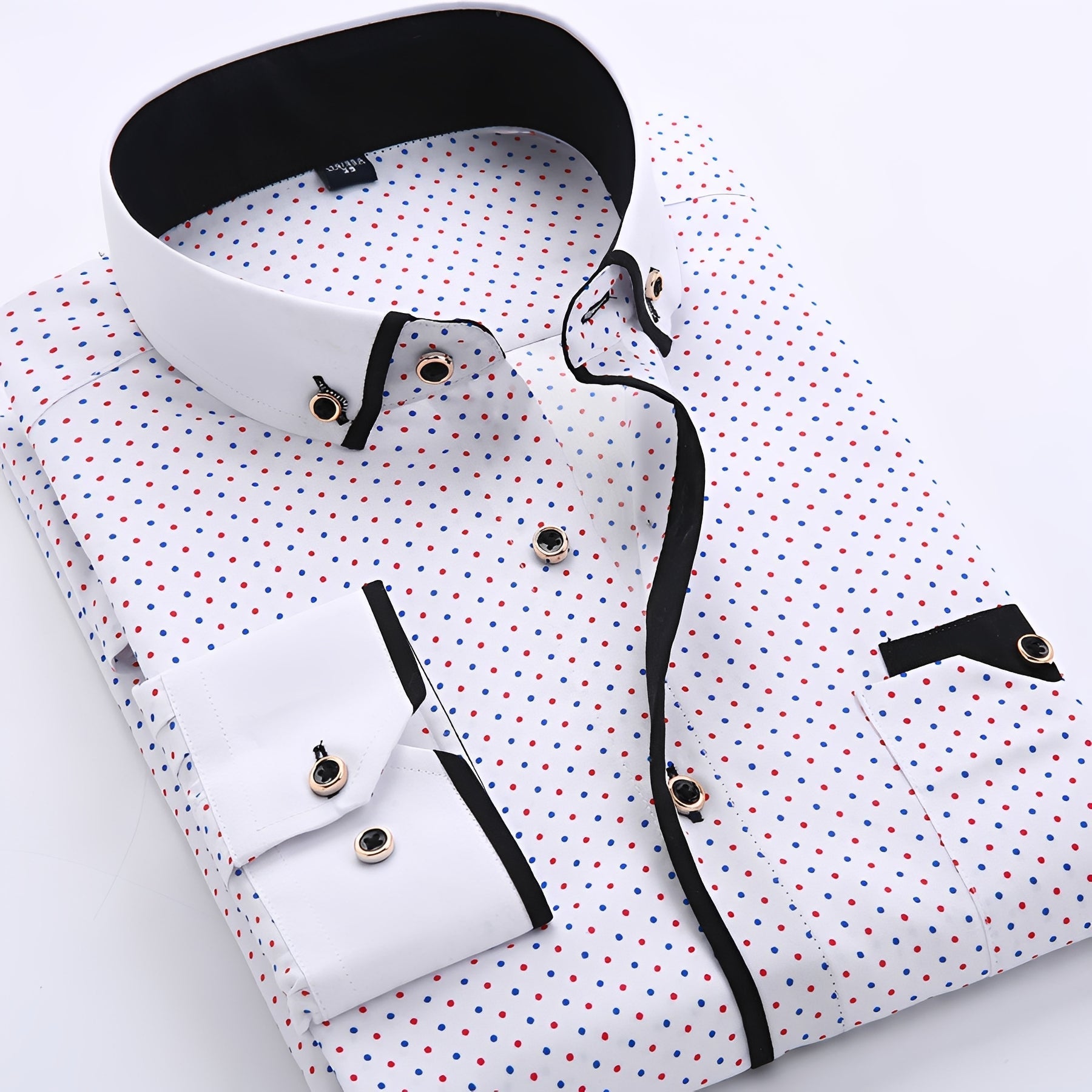 Nolhan - Camisa clásica de manga larga para hombres