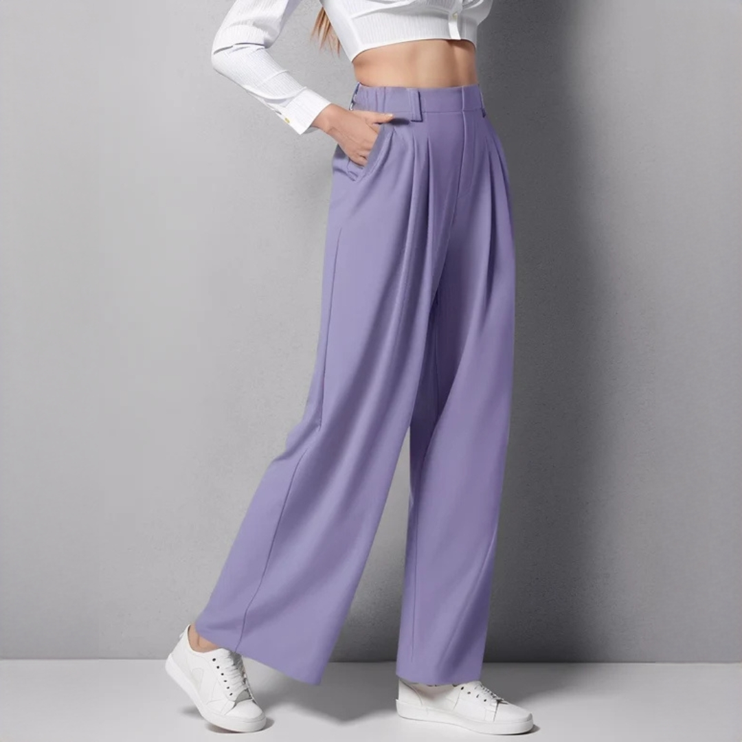 Montana - Pantalones elegantes de pierna ancha