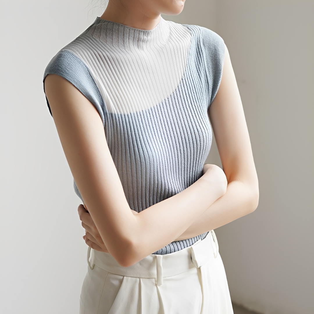 Kiara - Top Elegante sin Mangas