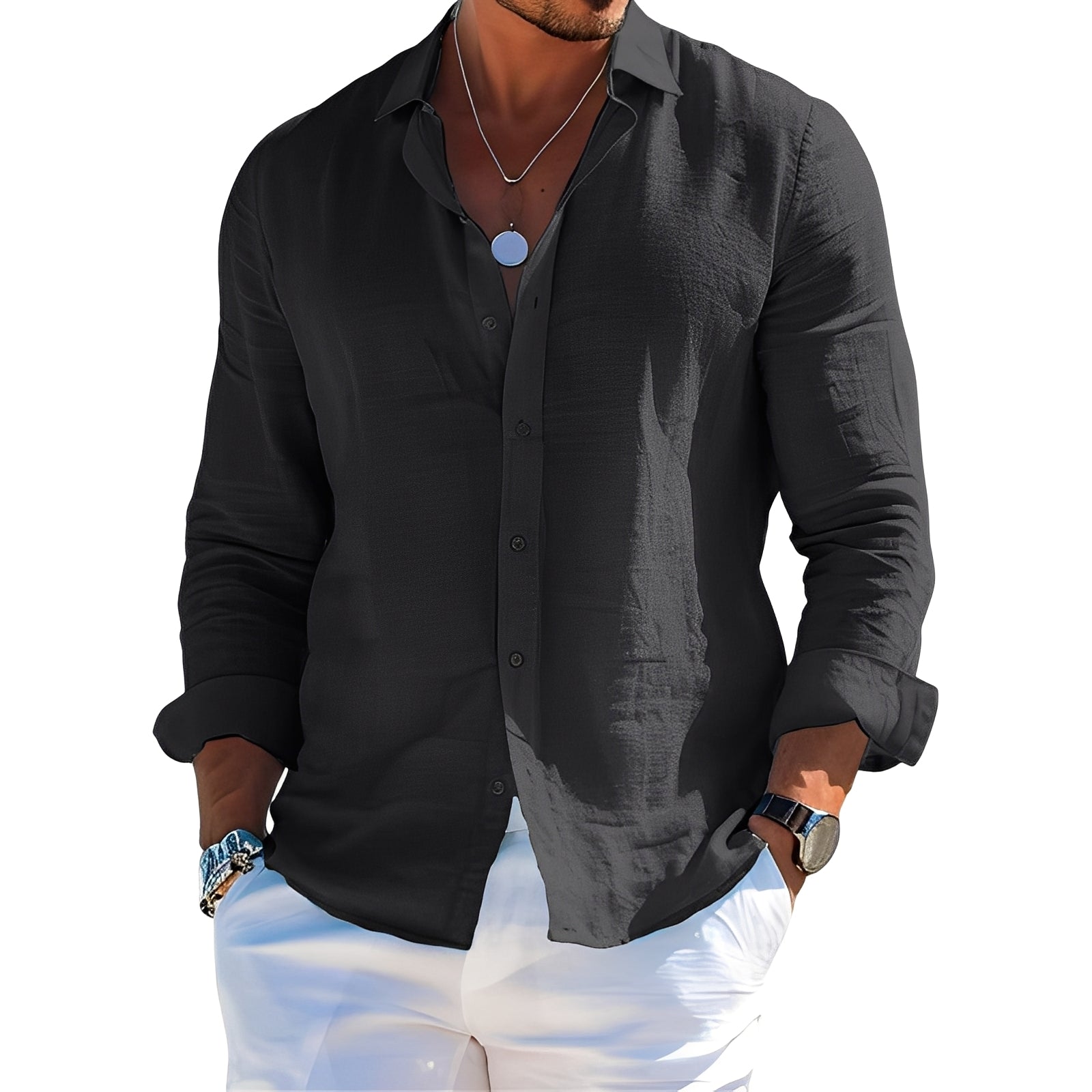 Félicien - Polo de manga larga cómodo