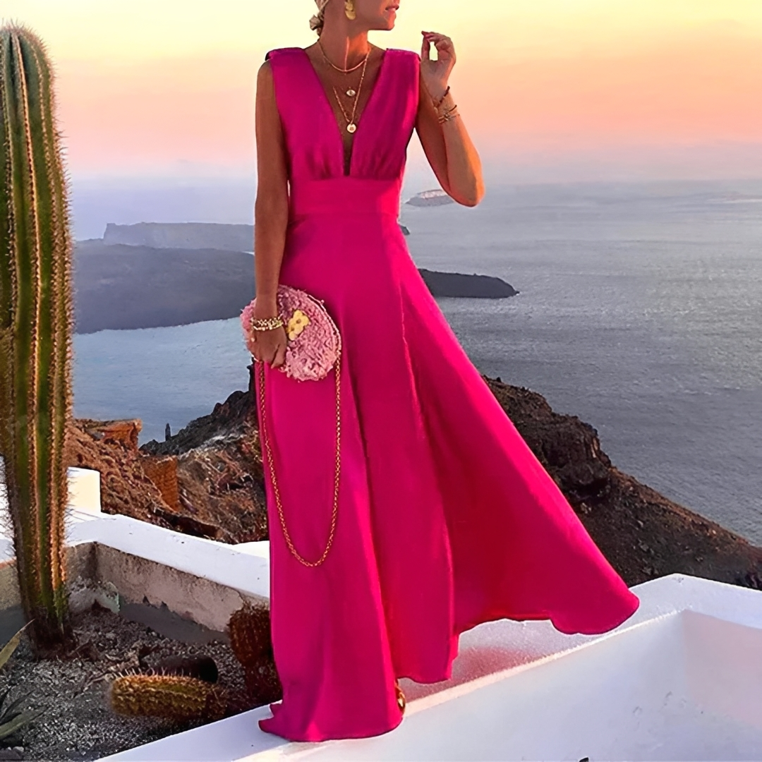 Lilyana - Elegante Vestido Maxi Sin Mangas