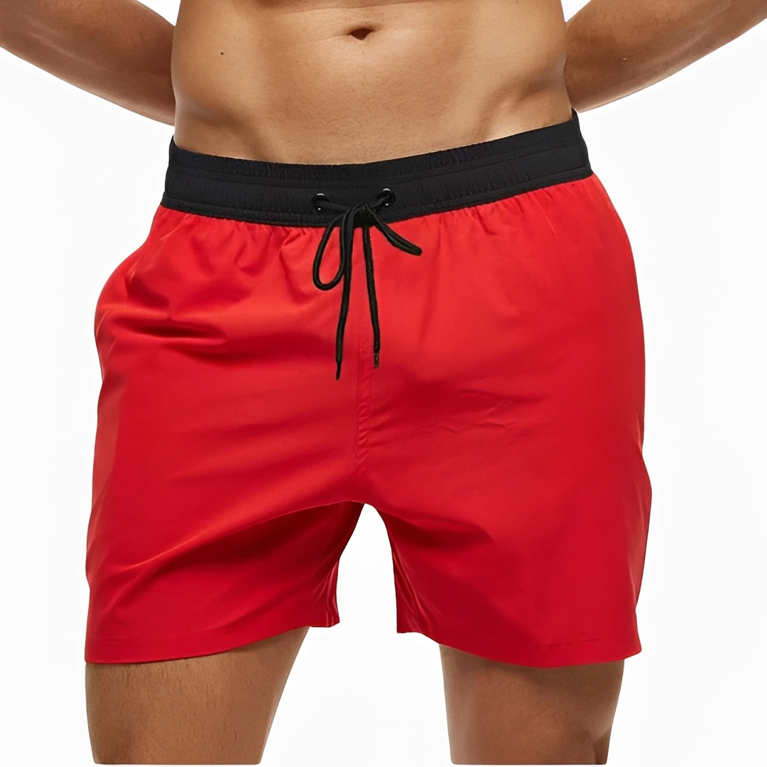 Brenz – Pantalones cortos de natación para hombres – cómodos para días soleados