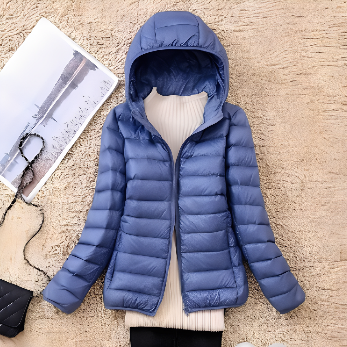 Lyndsay - Chaqueta acogedora y elegante con capucha