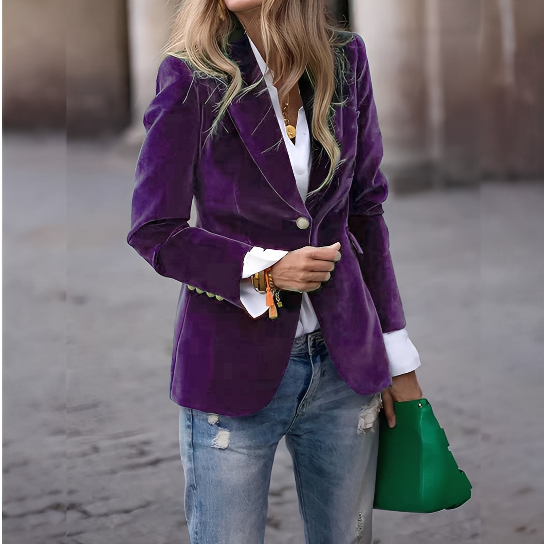 Lyliane - Chaqueta casual para damas con botones