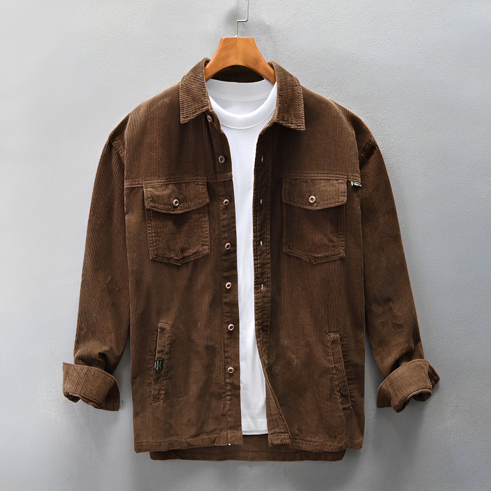 Luis - Camisa de Pana Hombre - Casual y Cómoda