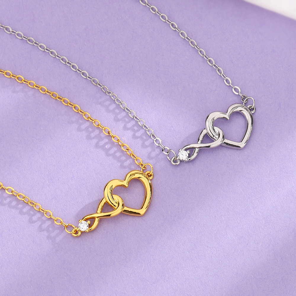 Pulsera Corazón Infinito - Pulsera delicada de CZ