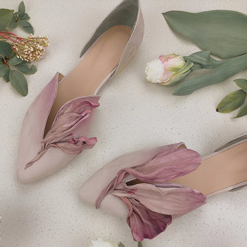 Jennifer - Zapatos planos elegantes para damas con estampado floral