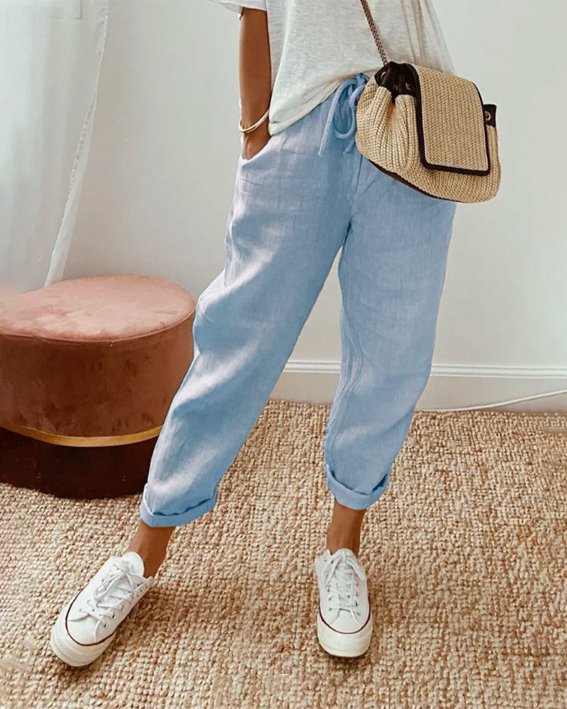 Mel - Pantalones de Verano de Estilo Moderno