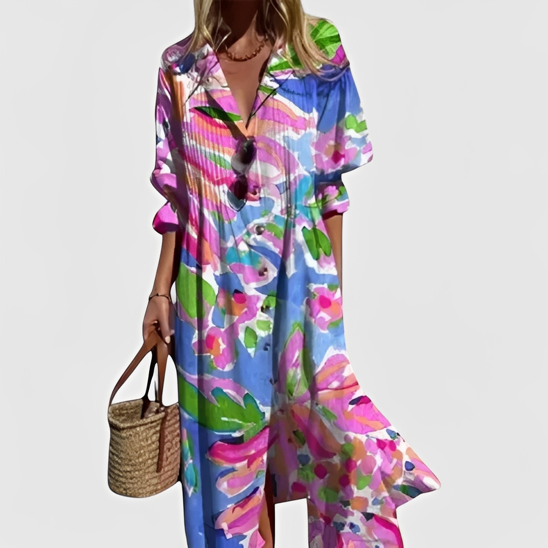 Millie - Vestido midi con estampado floral elegante