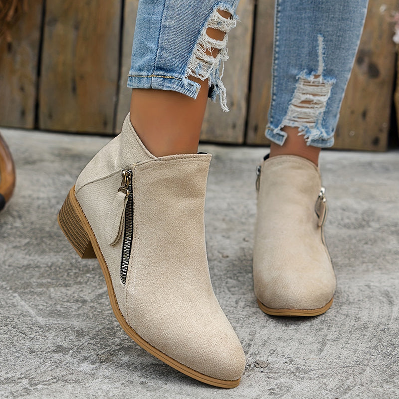 Mia - Botas con cremallera