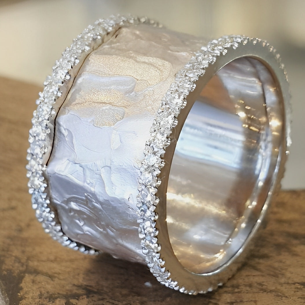 Lina – Anillo Vintage de Plata con Circonitas