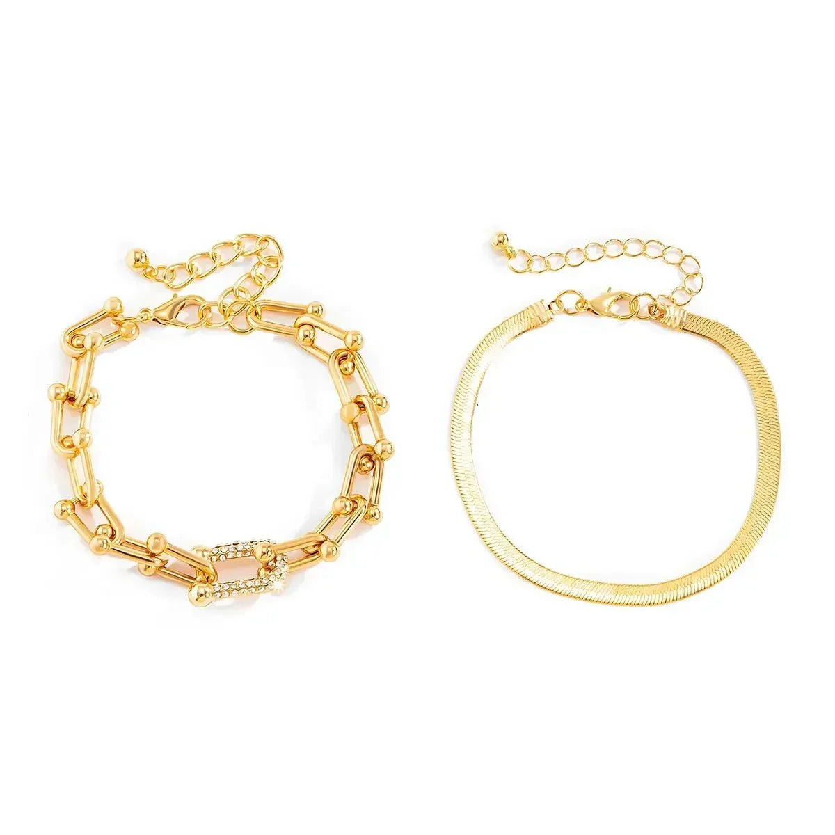 Maelys – Conjunto de Pulseras Cadena & Serpiente