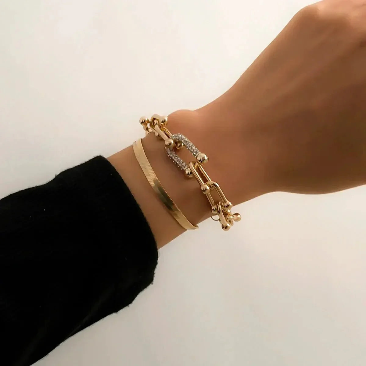 Maelys – Conjunto de Pulseras Cadena & Serpiente
