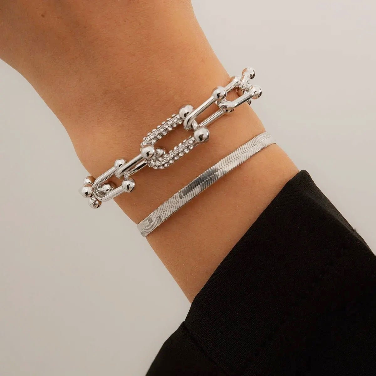 Maelys – Conjunto de Pulseras Cadena & Serpiente