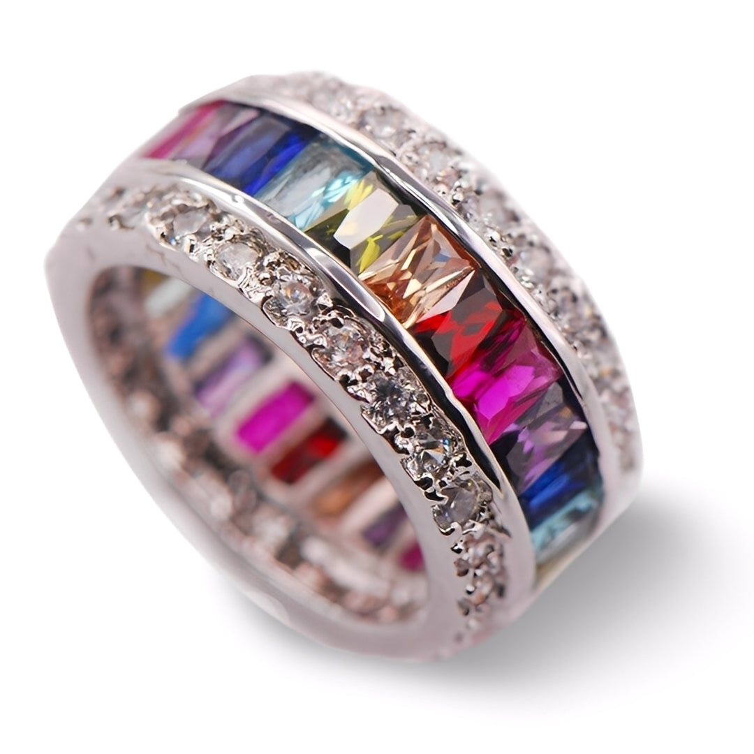 Sheena – Anillo con varias piedras en plata 925