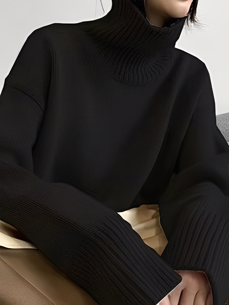 Yvette – Pullover con cuello alto para mujeres