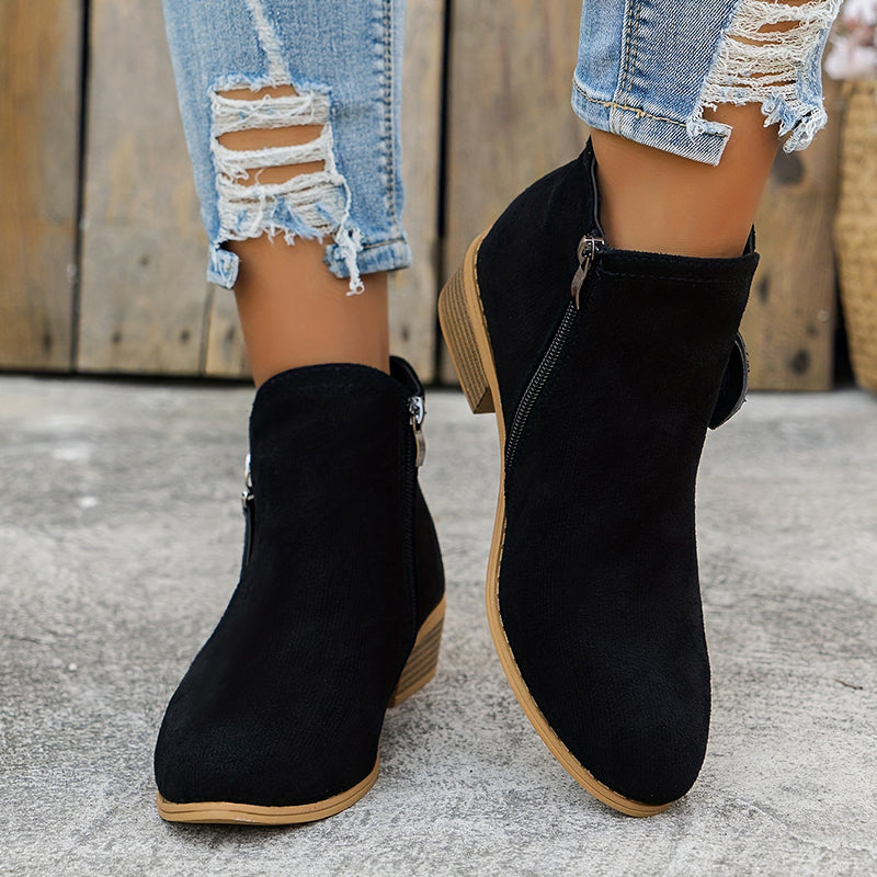 Mia - Botas con cremallera
